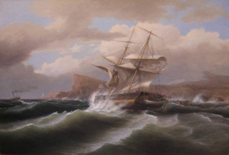 Thomas Birch An American Ship in Distress